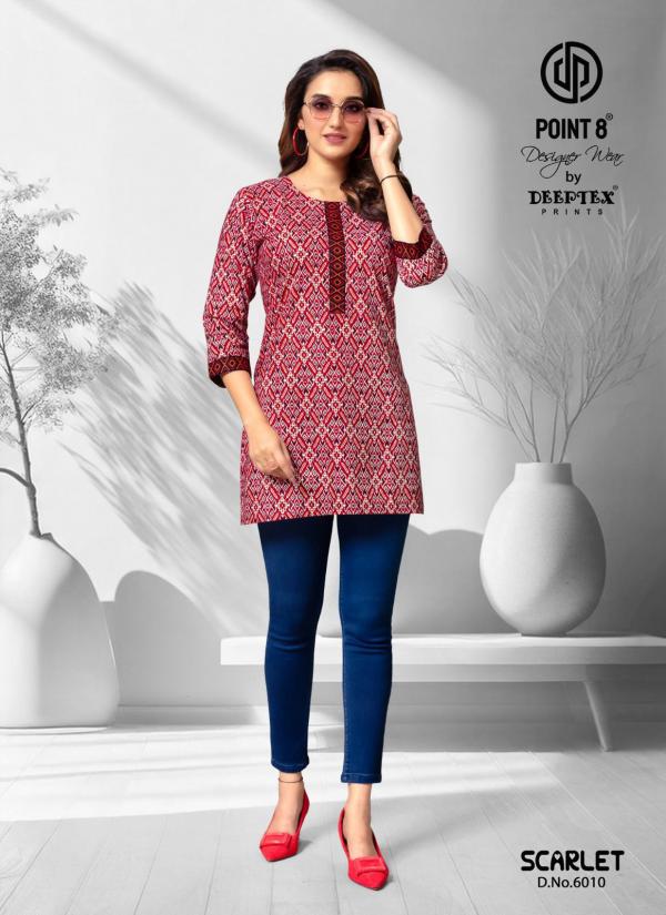 Deeptex Scarlet Vol 6 Cotton Poplin Short Kurti Collection